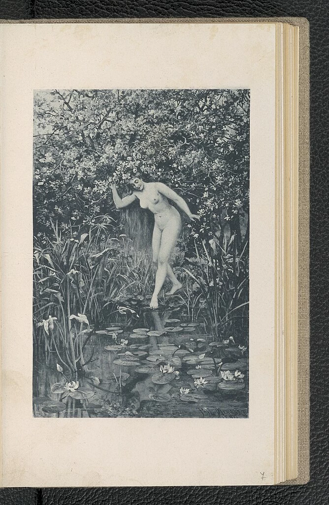 Nuda allo stagno
